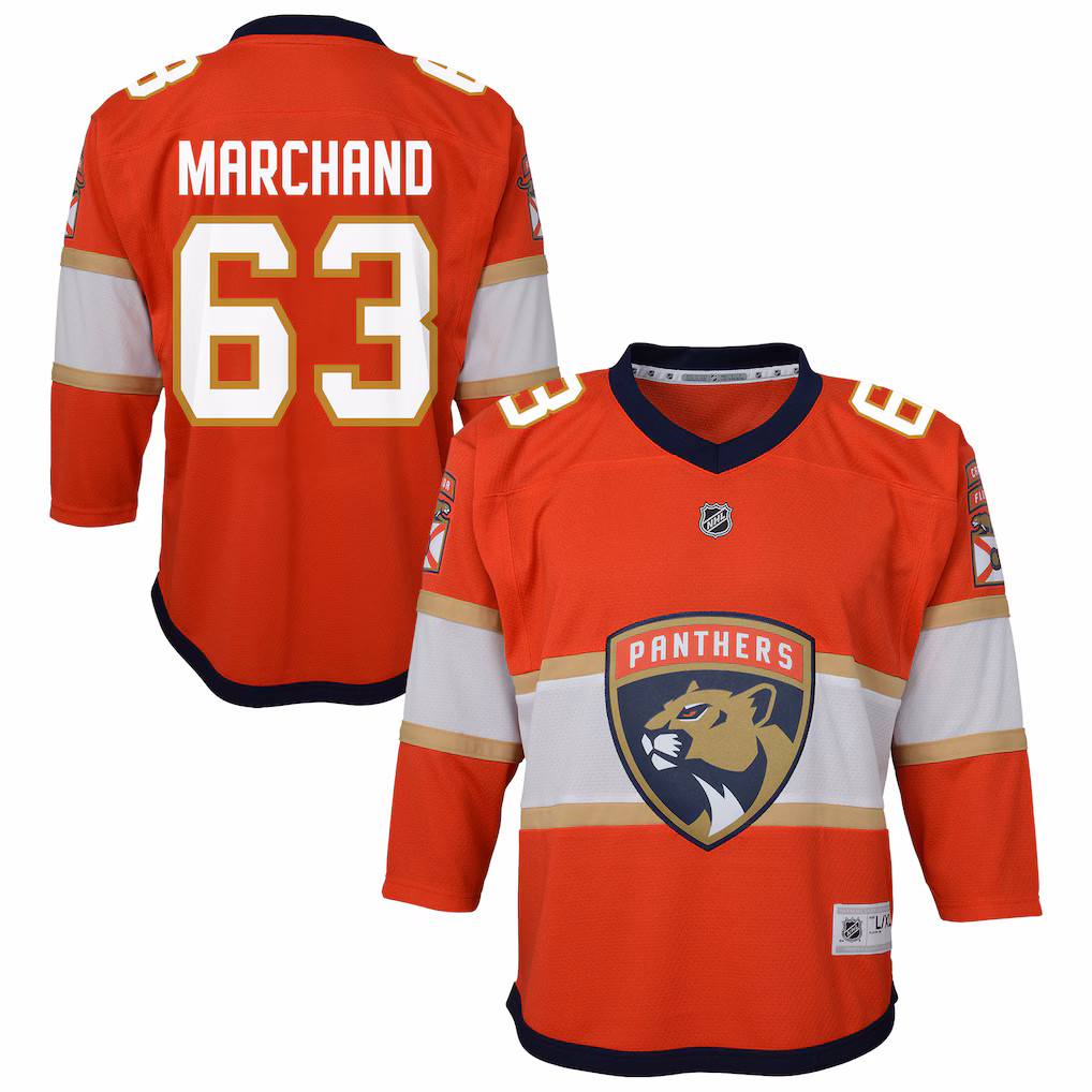 Youth Florida Panthers Brad Marchand Outerstuff Red Home Replica Jersey - Jersey