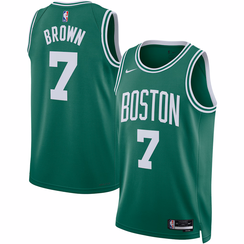 Unisex Boston Celtics Jaylen Brown Nike Kelly Green Swingman Jersey - Icon Edition - Jersey