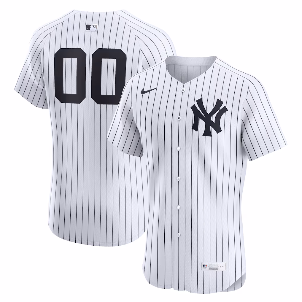 Men's New York Yankees Nike White  Home Elite Pick-A-Player Retired Roster Jersey - Jersey