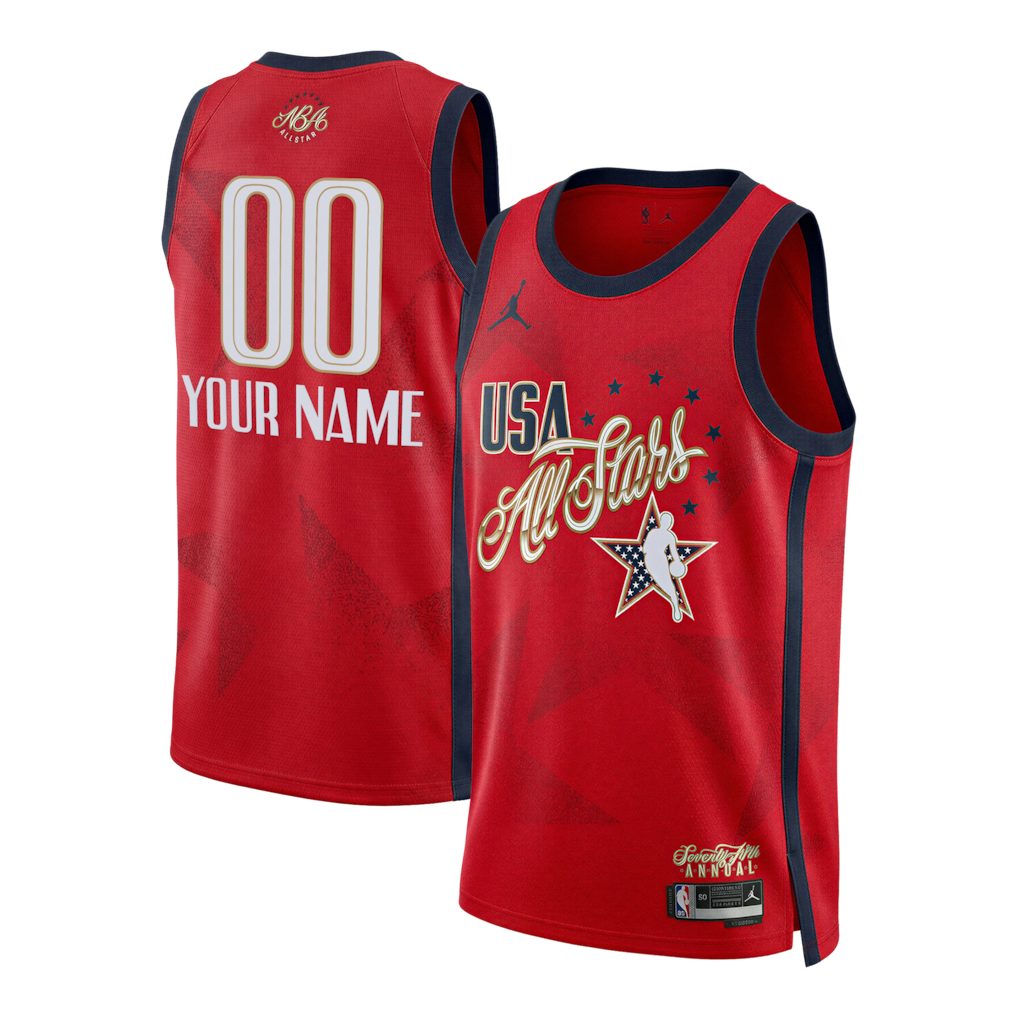Unisex Jordan Brand Red 2026 NBA All-Star Game Swingman Custom Jersey - Jersey