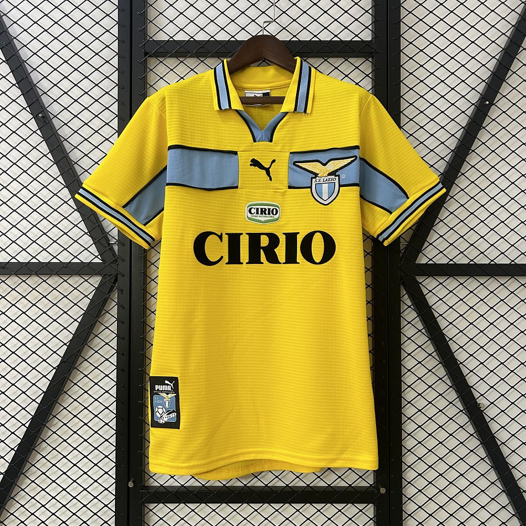 Lazio Retro Soccer Jersey Away Custom Shirt 1998-00 - Jersey