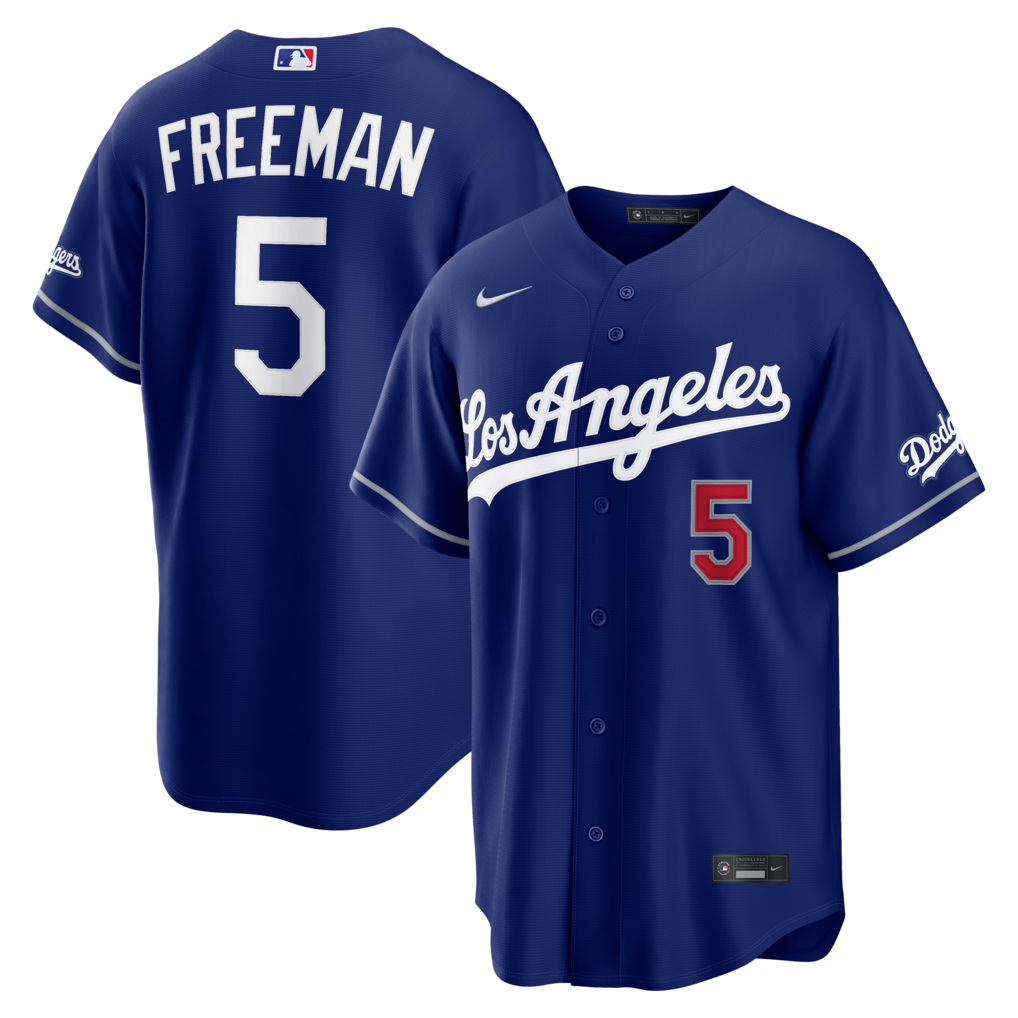 Men's Los Angeles Dodgers Freddie Freeman Nike Royal Alternate Stadium Jersey - Jersey