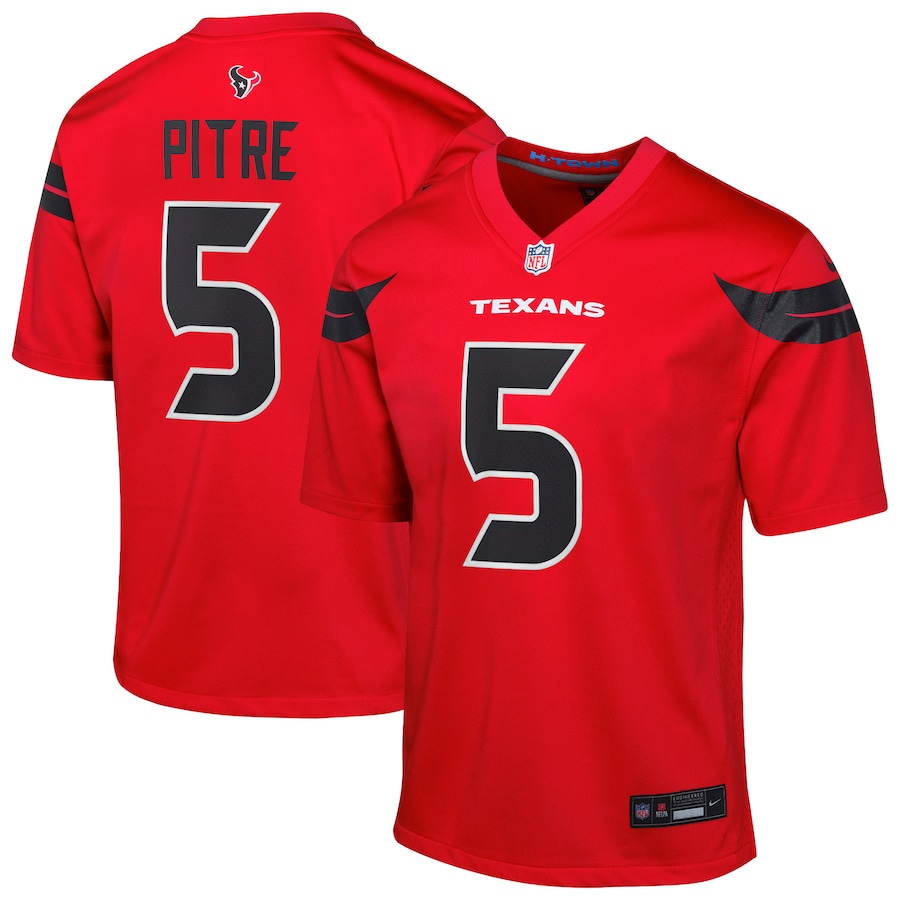 Youth Houston Texans Jalen Pitre Nike Red Game Jersey - Jersey