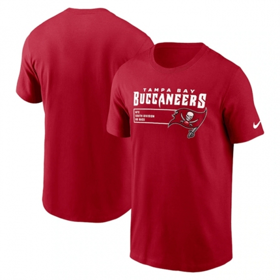 Men's Tampa Bay Buccaneers Red Division Essential T Shirt - Jersey