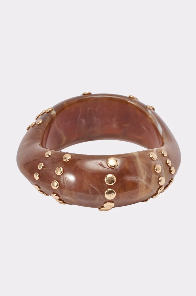MOCHA GLOW RESIN BRACELET - Akira Wear