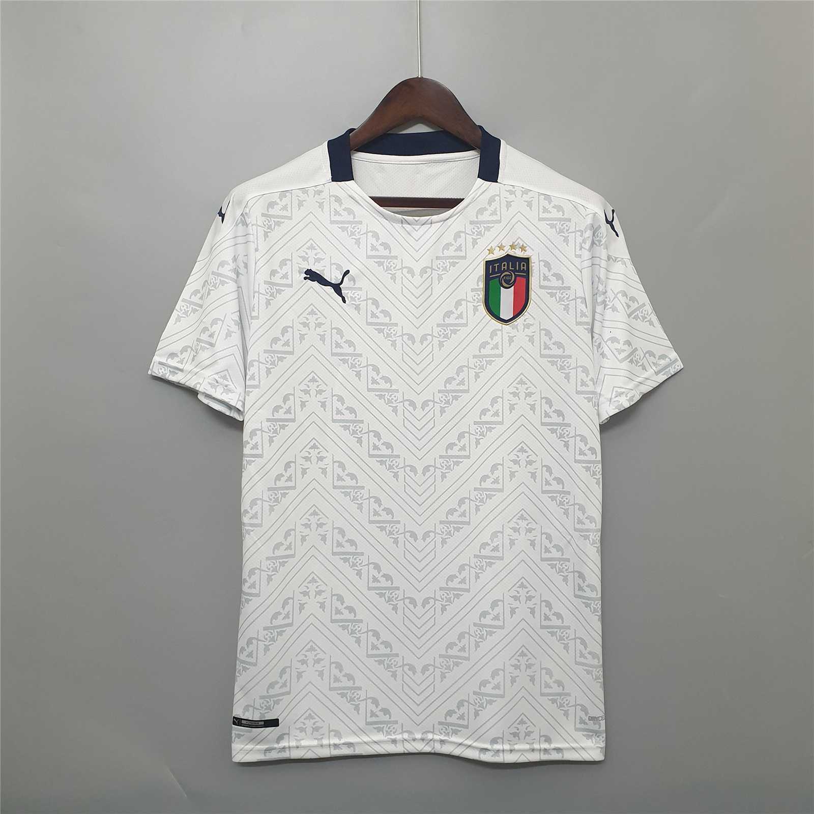 Italy Retro Soccer Jersey Away Custom Shirt Euro Cup 2020 - Jersey
