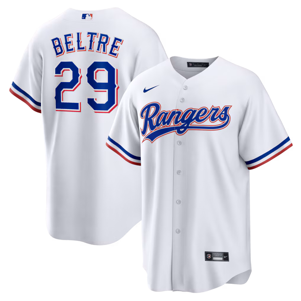 Men's Texas Rangers Adrian Beltre Nike White Home Retired Player Replica Jersey - Jersey