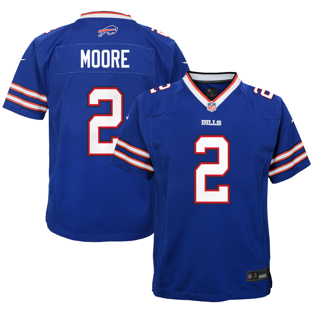 Youth Buffalo Bills D.J. Moore Nike Blue Game Jersey - Jersey