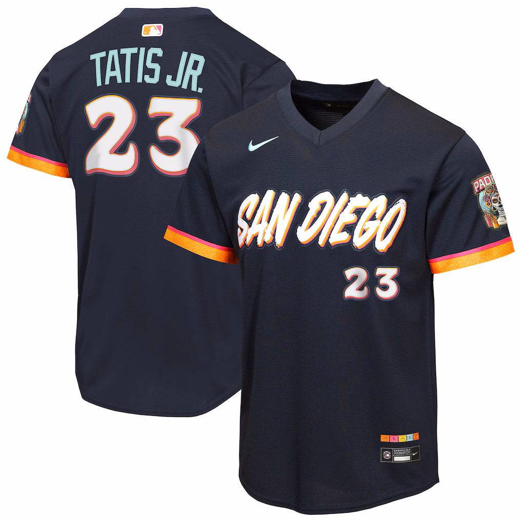 Youth San Diego Padres Fernando Tatis Jr. Nike Obsidian 2026 City Connect Stadium Jersey - Jersey
