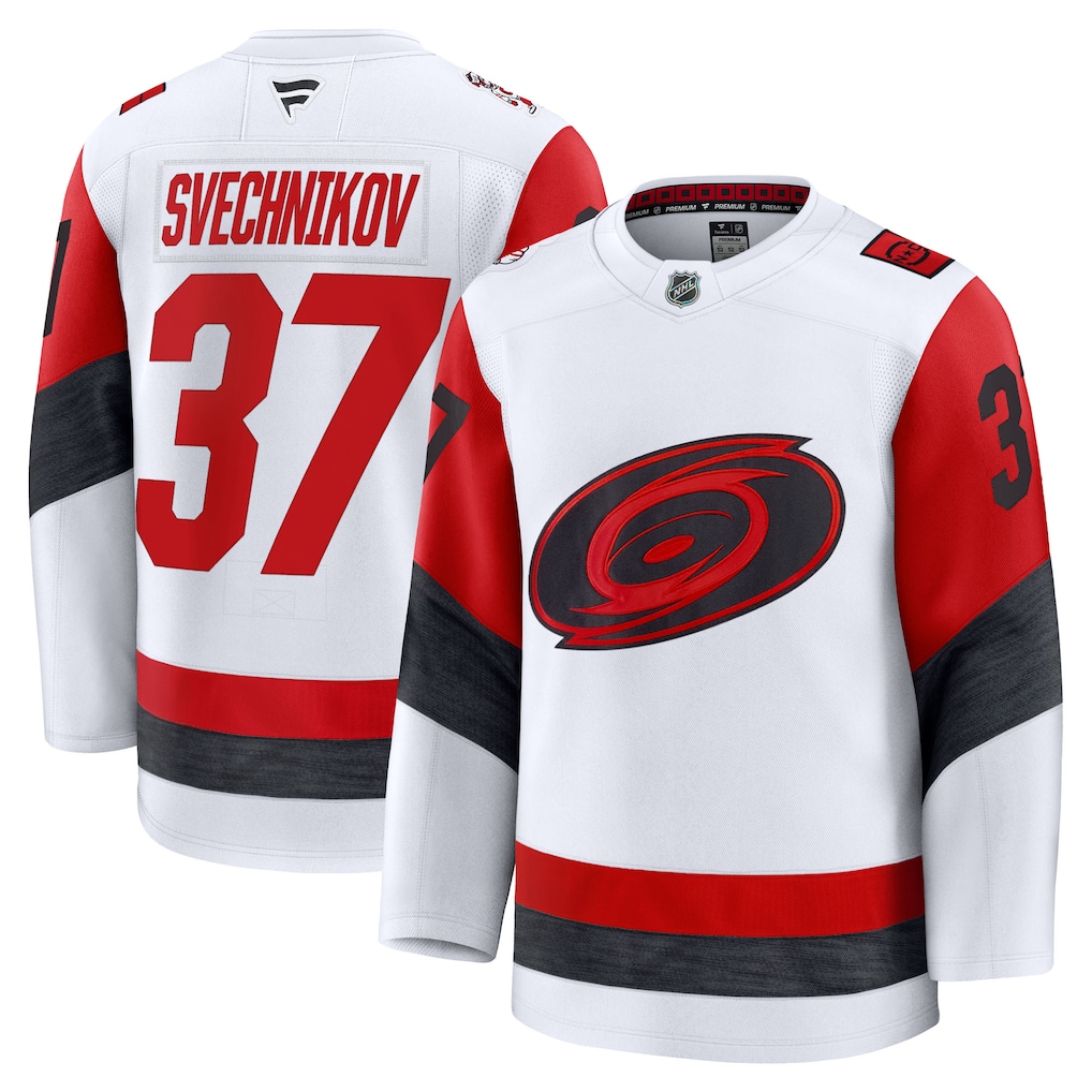 Men's Carolina Hurricanes Andrei Svechnikov Fanatics White Away Premium Jersey - Jersey