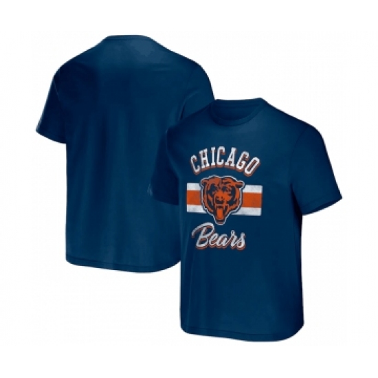 Men's Chicago Bears Navy x Darius Rucker Collection Stripe T-Shirt - Jersey