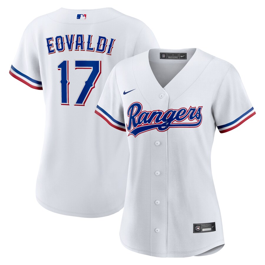 Women's Texas Rangers Nathan Eovaldi Nike White Home Replica Jersey - Jersey