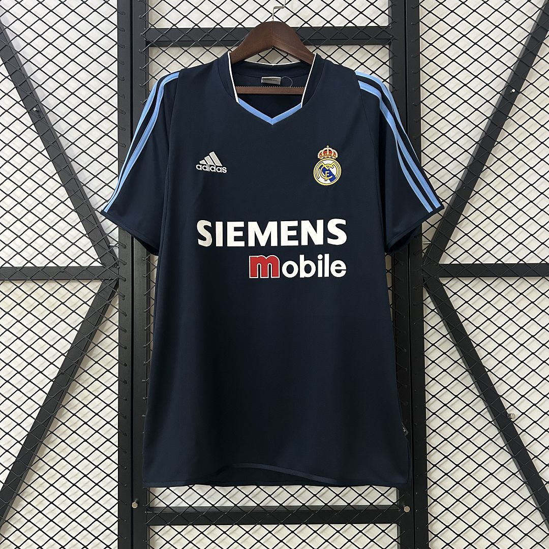 Real Madrid Retro Jersey Away Custom Soccer Shirt 2003/04 - Jersey