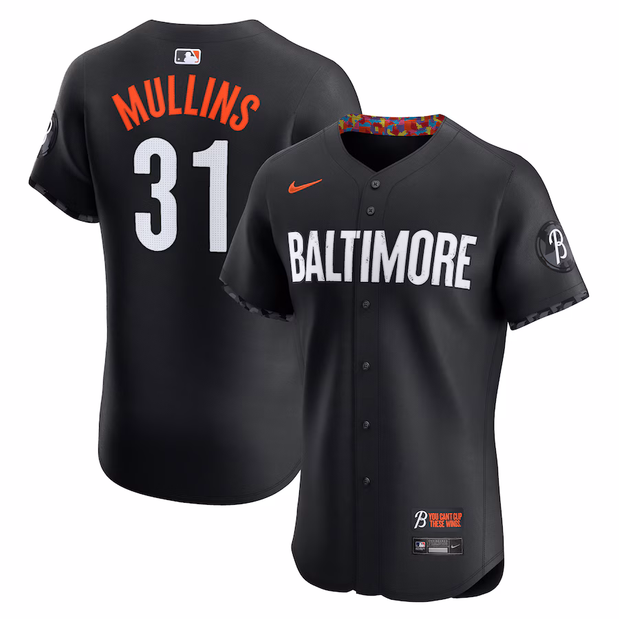 Men's Baltimore Orioles Cedric Mullins Nike Black City Connect Elite Player Jersey - Jersey