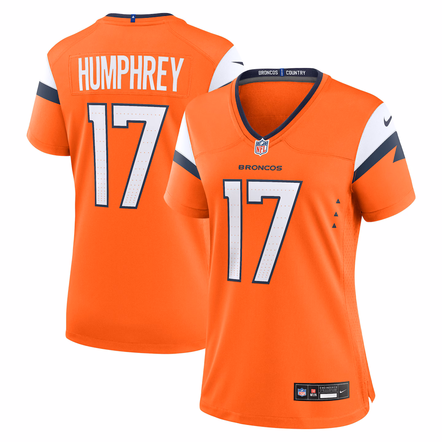 Women's Denver Broncos Lil'Jordan Humphrey Nike Orange Team Game Jersey - Jersey