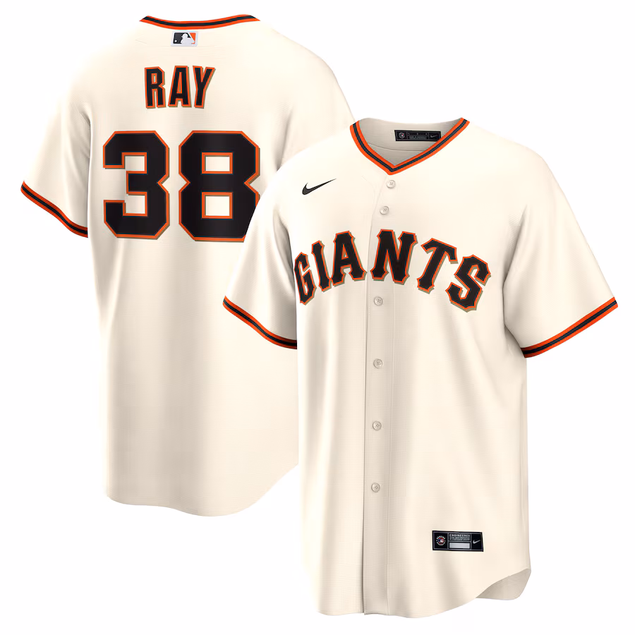 Men's San Francisco Giants Robbie Ray Nike Cream Home Replica Jersey - Jersey
