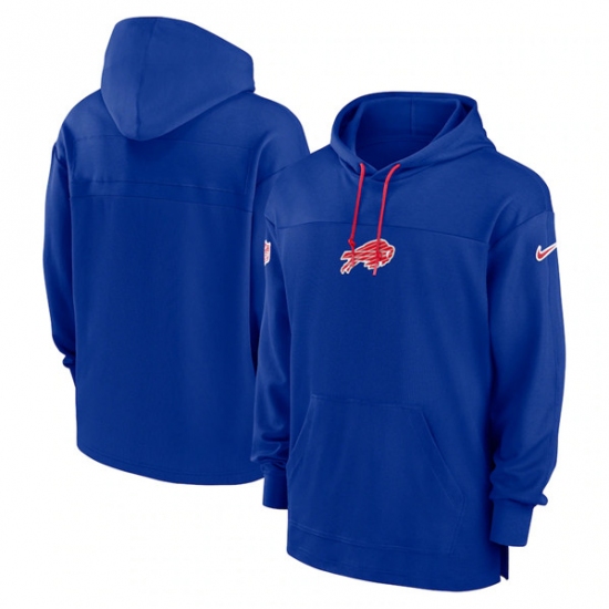 Men's Buffalo Bills Royal Performance Pullover Hoodie - Jersey