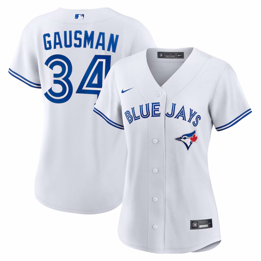 Women's Toronto Blue Jays Kevin Gausman Nike White Home Replica Jersey - Jersey