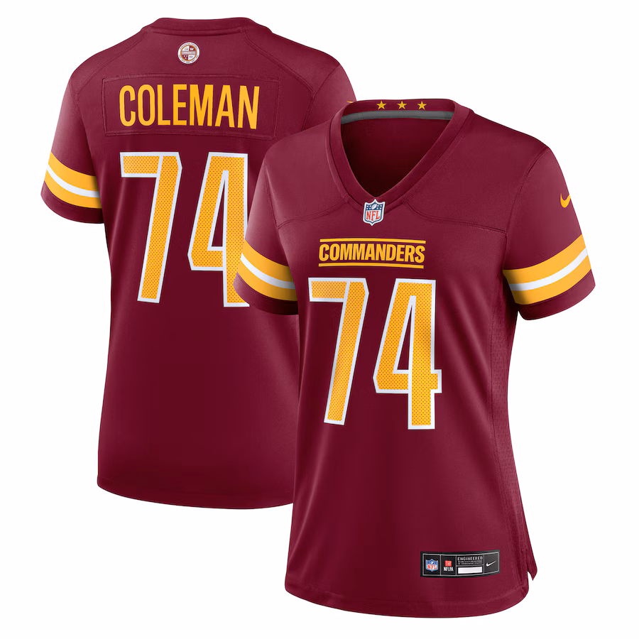 Women's Washington Commanders Brandon Coleman Nike Burgundy Team Game Jersey - Jersey