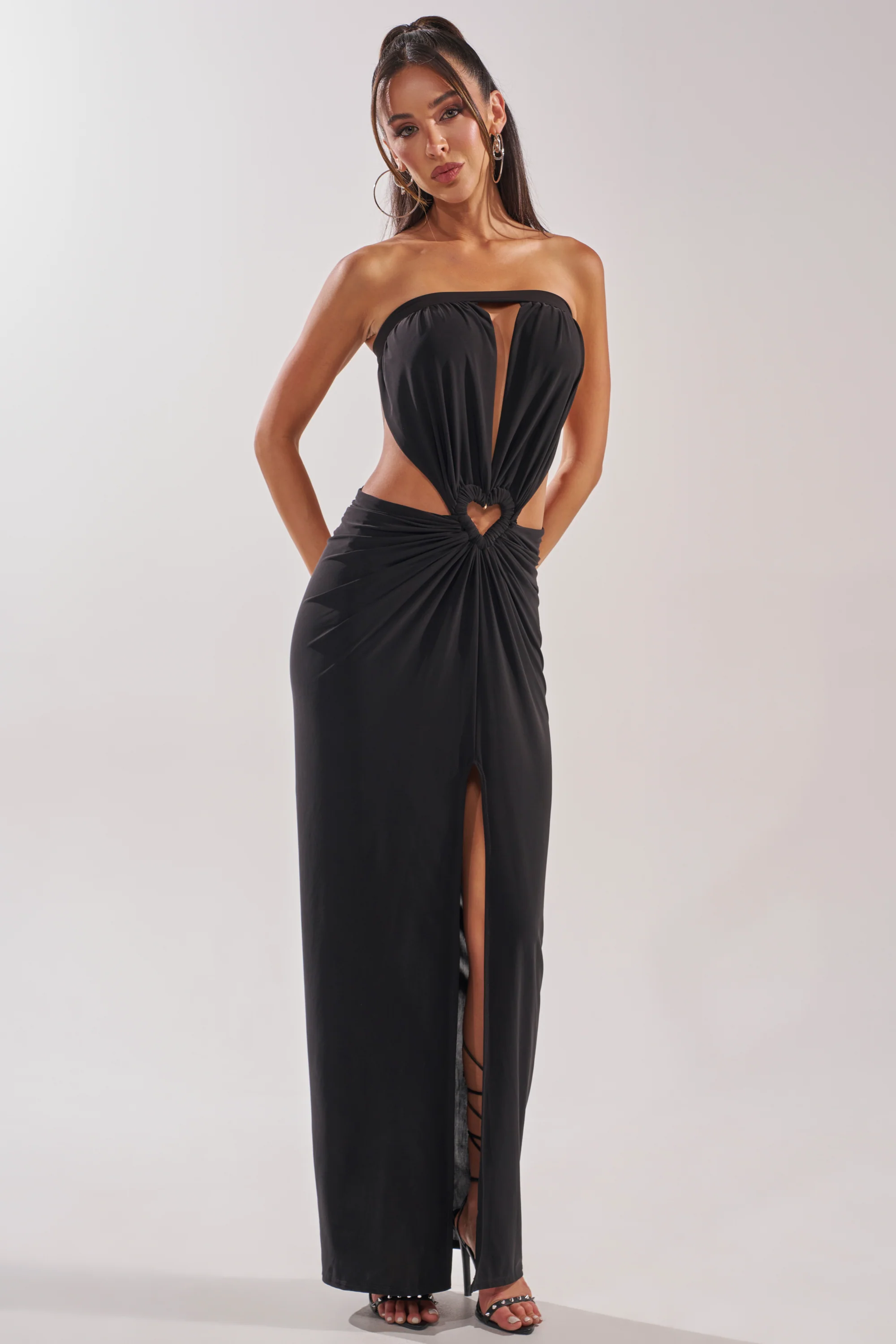 DONT BREAK MY HEART STRAPLESS MAXI DRESS - Akira Wear