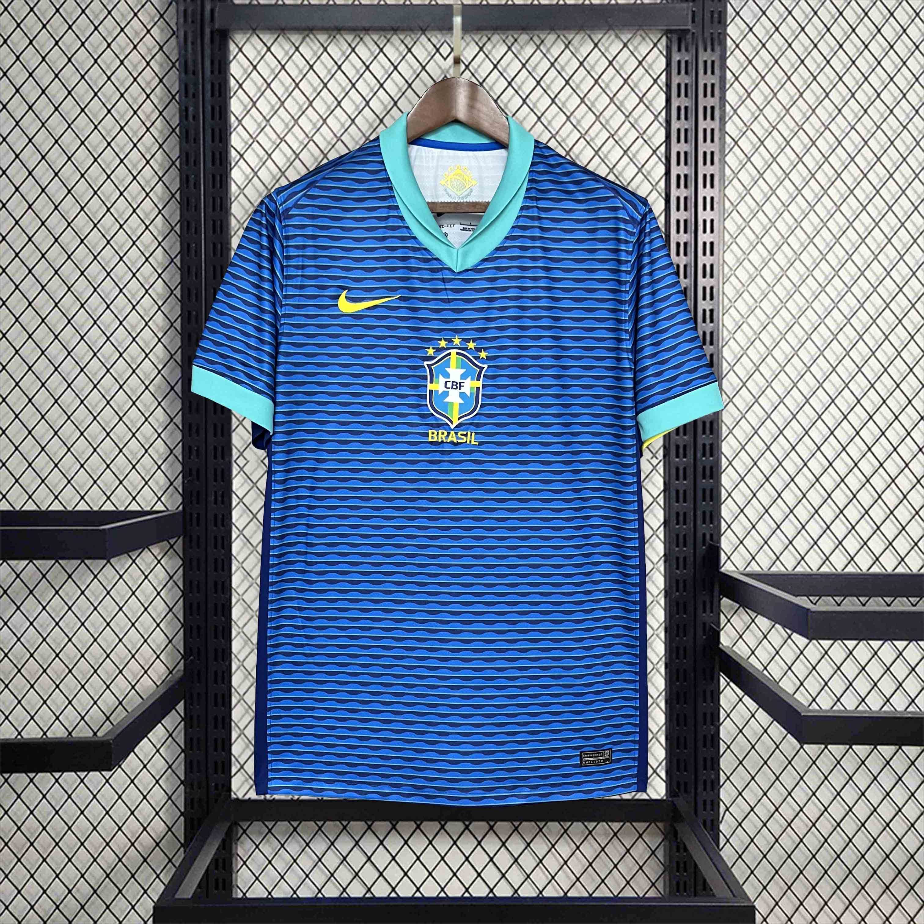 Brazil Soccer Jersey Away Custom Shirt Copa America 2024 - Jersey