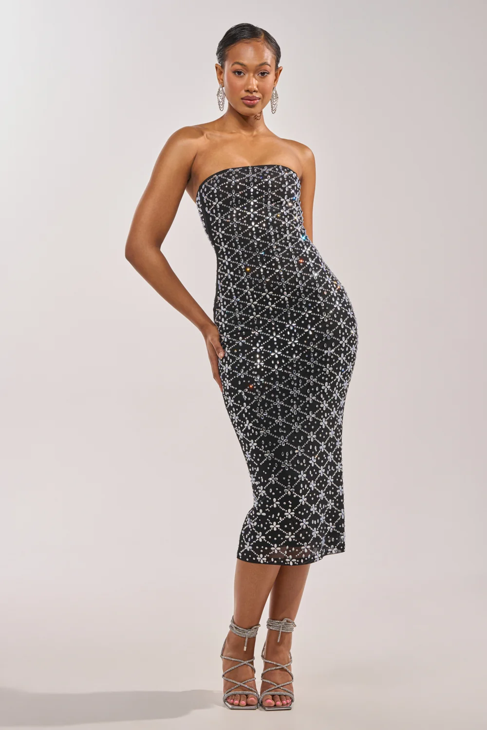 MORE THE MERRIER EMBELLISHED MAXI DRESS - Akira Wear