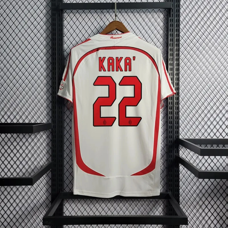 Kaká #22 AC Milan Retro Soccer Jersey Away UCL Final Custom Shirt 2006/07 - Jersey