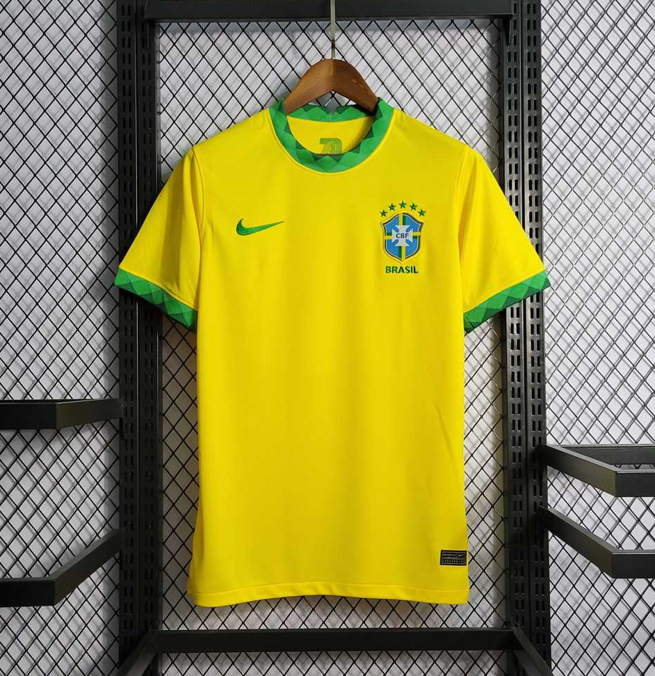 Brazil Retro Jersey Custom Home Soccer Jersey 2021 - Jersey