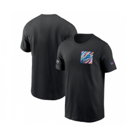 Men's Detroit Lions Black 2023 Crucial Catch Sideline Tri-Blend T-Shirt - Jersey