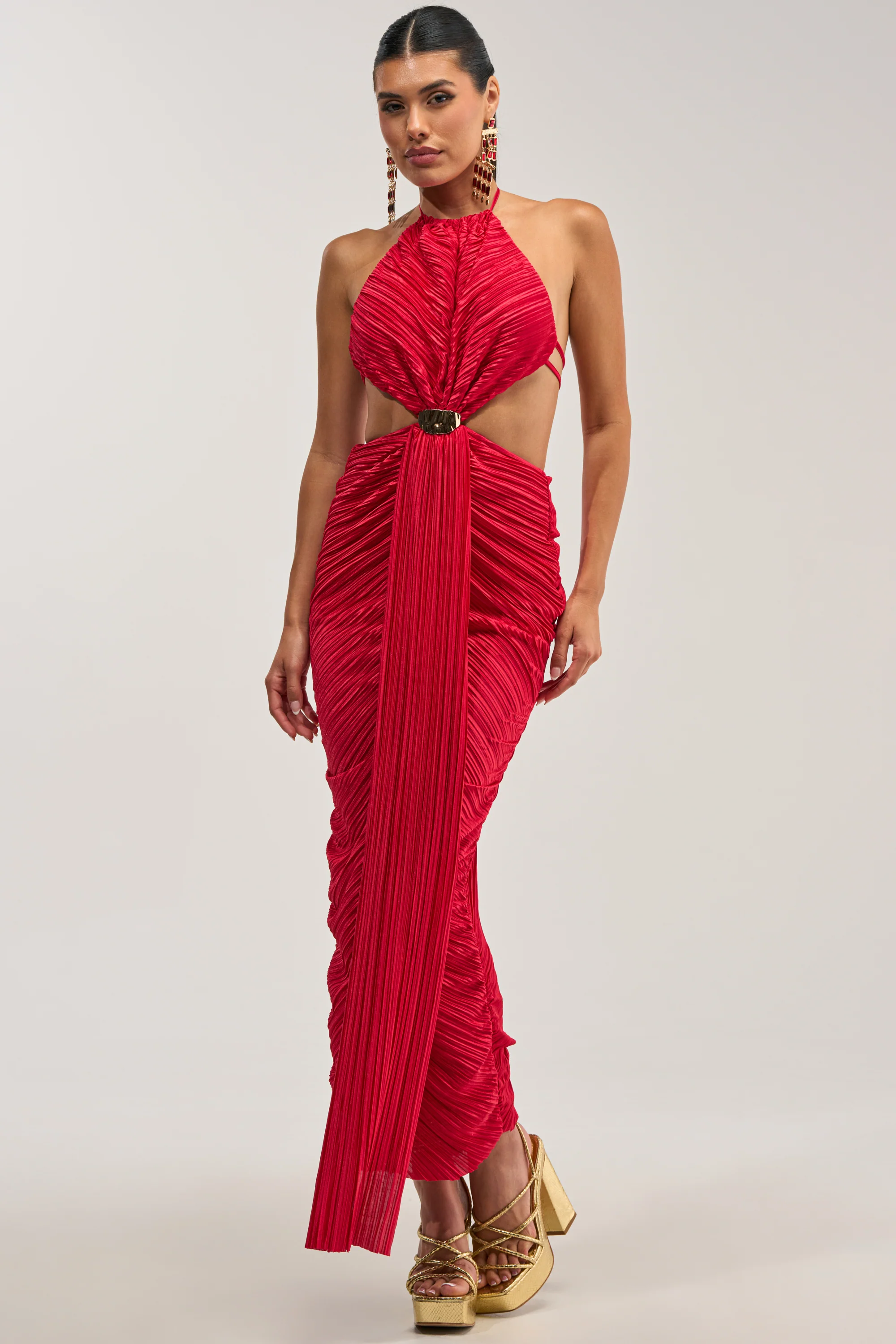 TOO CUTE TO ARGUE SLINKY MAXI DRESS - Akira Wear