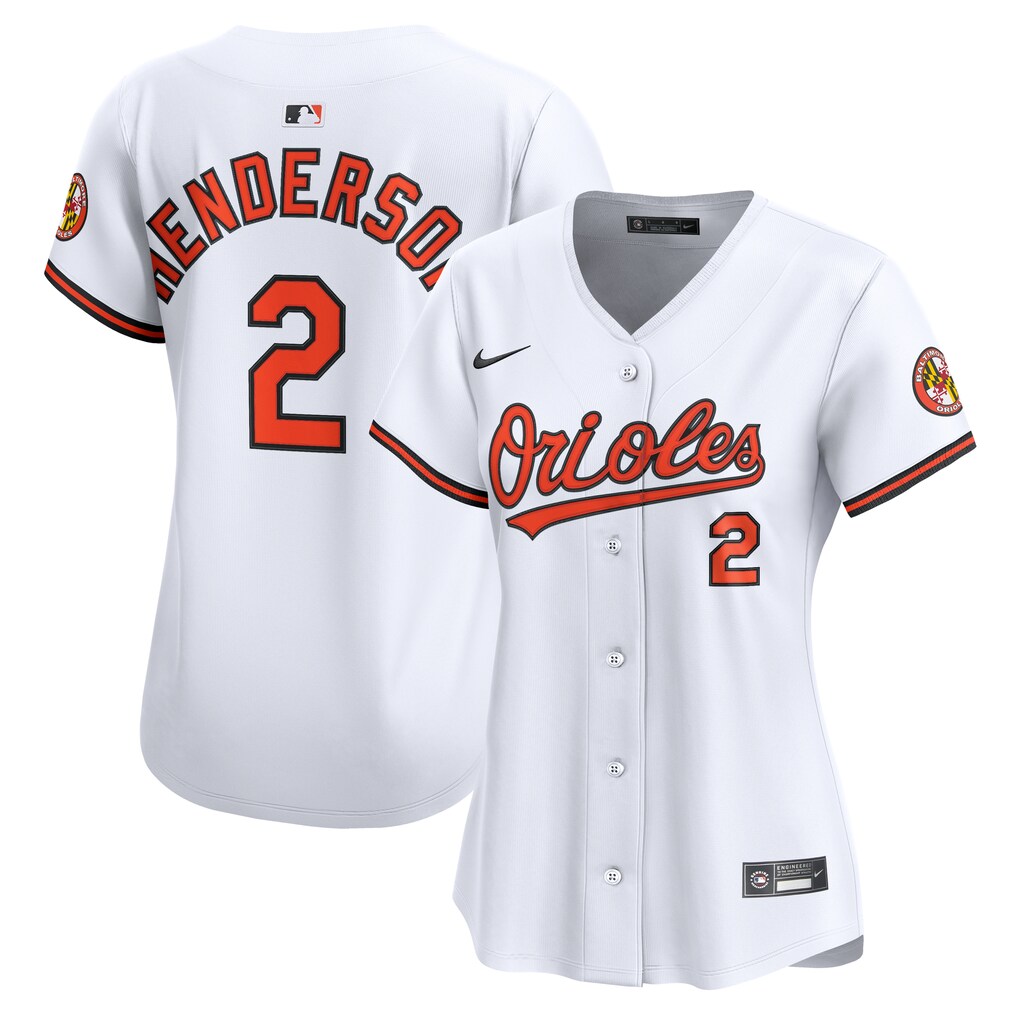 Women's Baltimore Orioles Gunnar Henderson Nike White Home Limited Player Jersey - Jersey