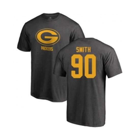 Football Green Bay Packers #90 Za'Darius Smith Ash One Color T-Shirt - Jersey