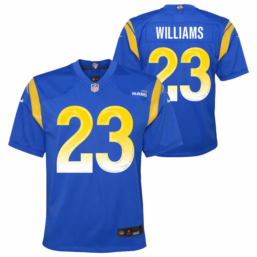 Youth Los Angeles Rams Kyren Williams Nike Royal Team Game Jersey - Jersey