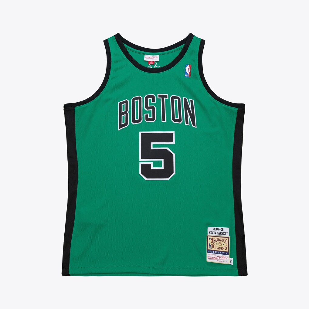 Men's Boston Celtics Kevin Garnett Mitchell & Ness Kelly Green 2007-08 Hardwood Classics Authentic Jersey - Jersey