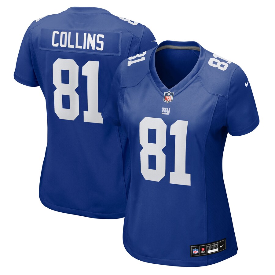 Women's New York Giants Beaux Collins Nike Royal Team Game Jersey - Jersey
