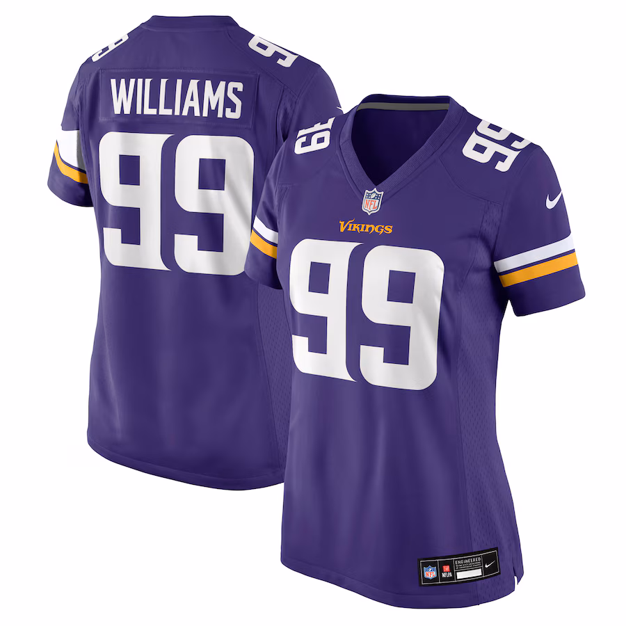 Women's Minnesota Vikings Elijah Williams Nike Purple Team Game Jersey - Jersey