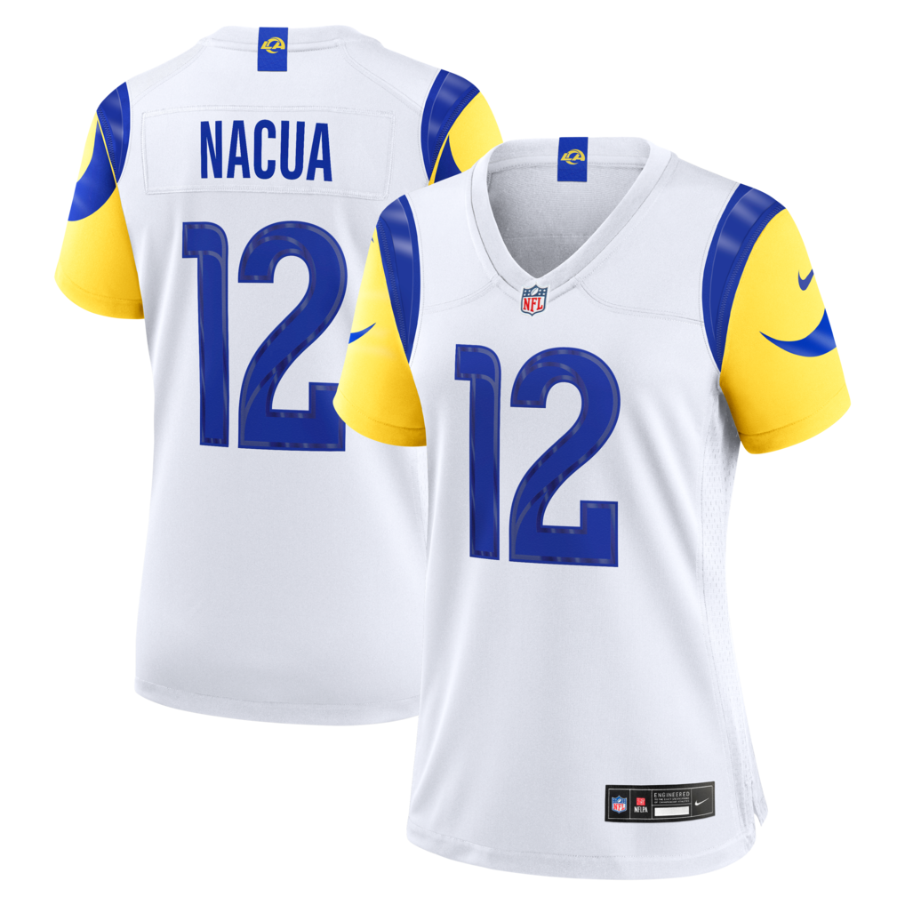 Women's Los Angeles Rams Puka Nacua Nike White Game Jersey - Jersey