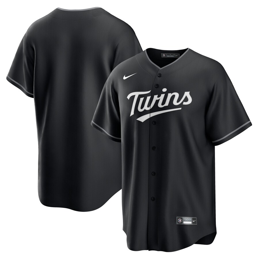Men's Minnesota Twins Nike Black Lights Out Replica Jersey - Jersey