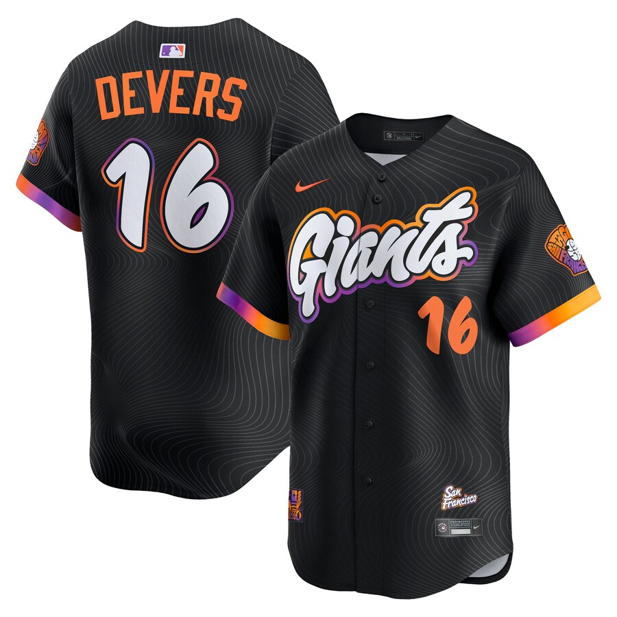 Men's San Francisco Giants Rafael Devers Nike Black 2025 City Connect Limited Player Jersey - Jersey