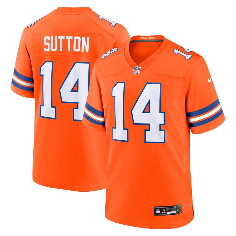 Men's Denver Broncos Courtland Sutton Nike Orange Alternate Game Jersey - Jersey