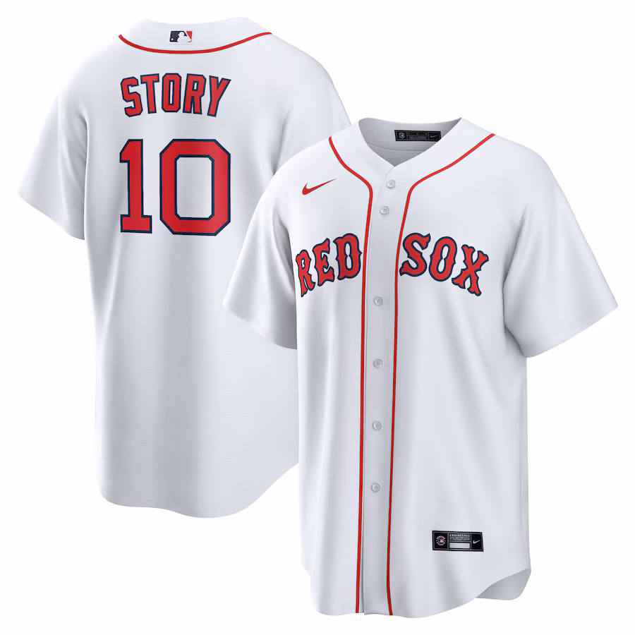 Men's Boston Red Sox Trevor Story Nike White Home Replica Jersey - Jersey