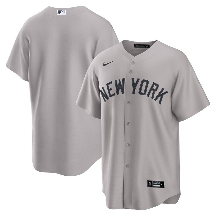 Men's New York Yankees Nike Gray Away Replica Jersey - Jersey