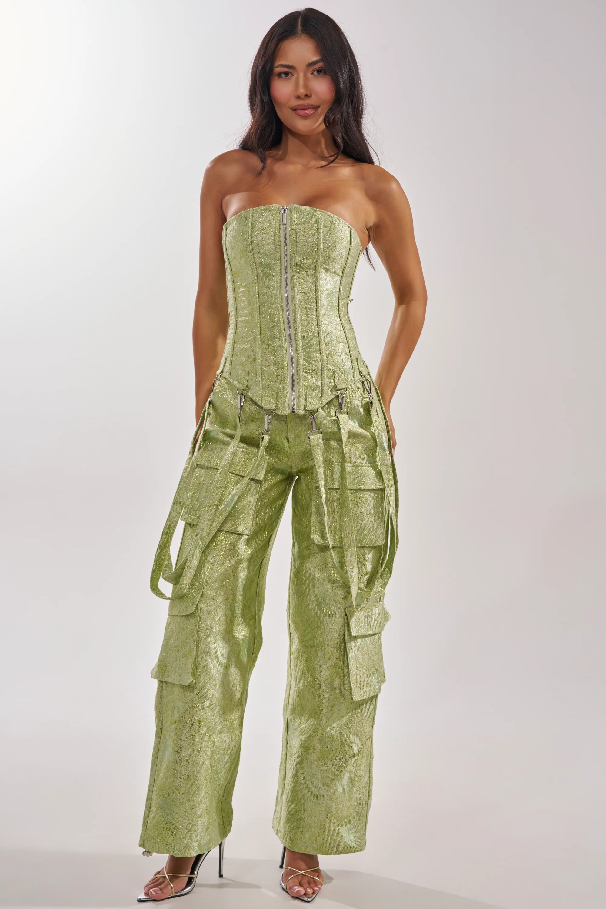 ENVY ME BROCADE CORSET TOP - Akira Wear