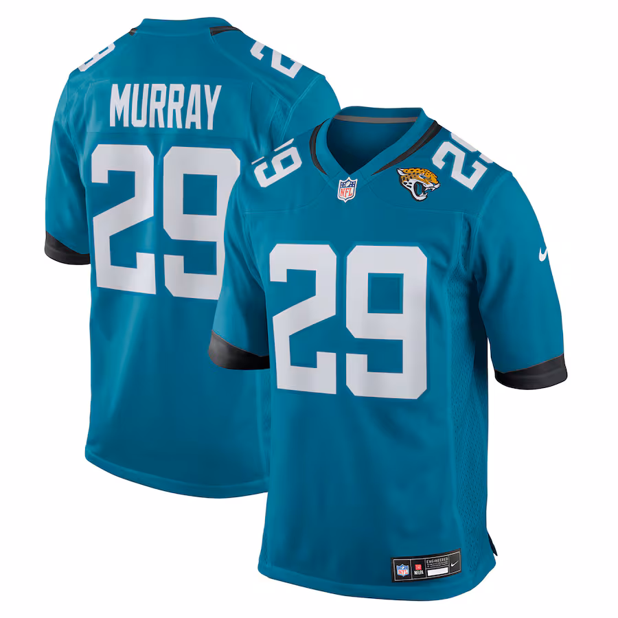 Men's Jacksonville Jaguars Eric Murray Nike Teal Team Game Jersey - Jersey
