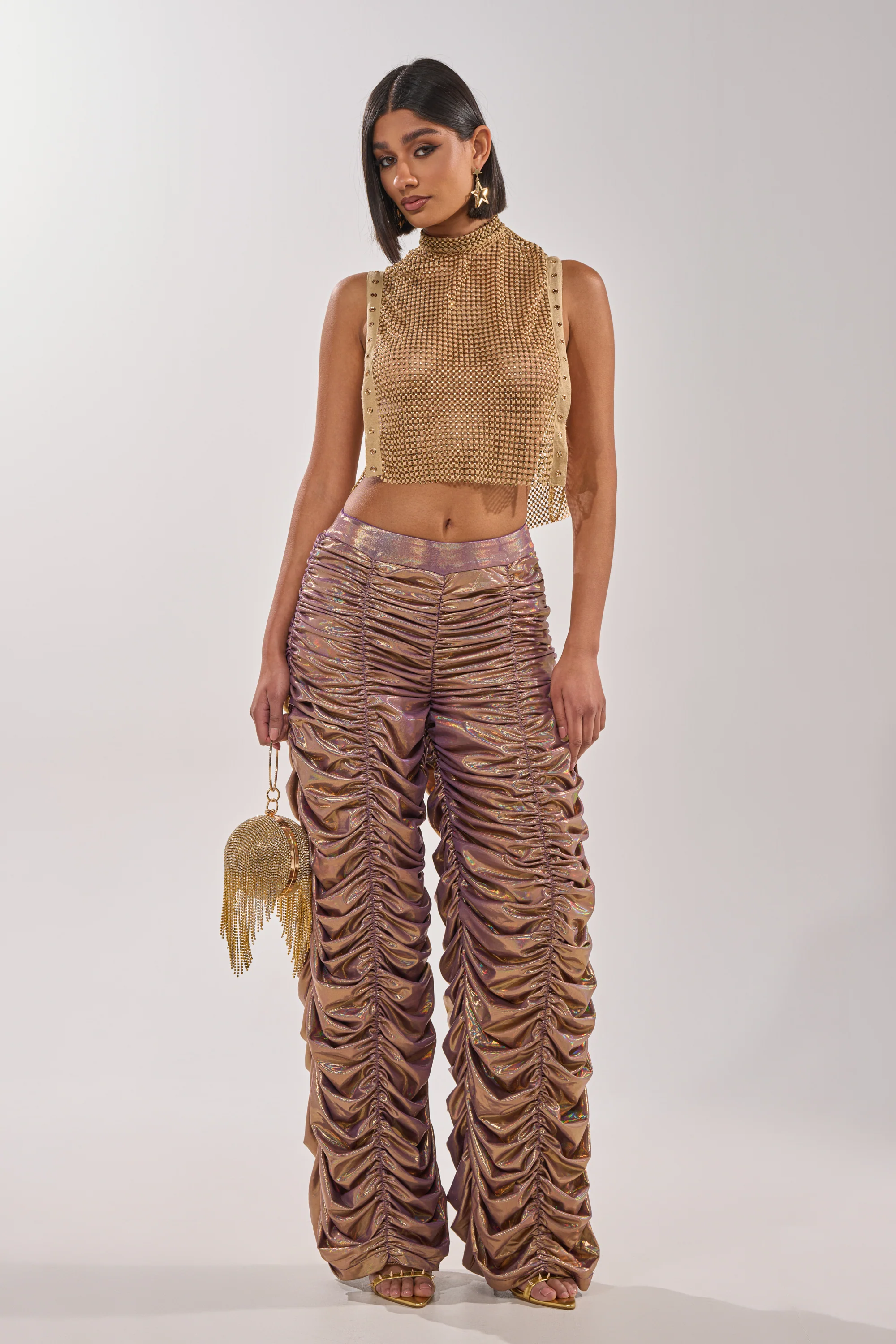 WOW WOW WOW RUCHED PANT - Akira Wear