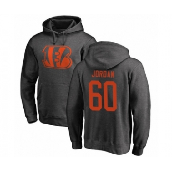 Football Cincinnati Bengals #60 Michael Jordan Ash One Color Pullover Hoodie - Jersey