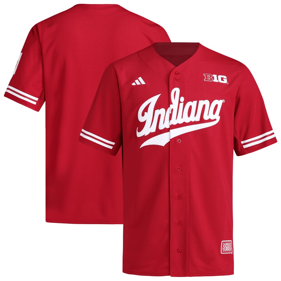 Men's adidas  Crimson Indiana Hoosiers Replica Baseball Jersey - Jersey