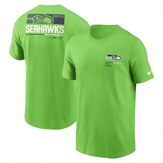 Men's Seattle Seahawks Green Team Incline T Shirt - Jersey