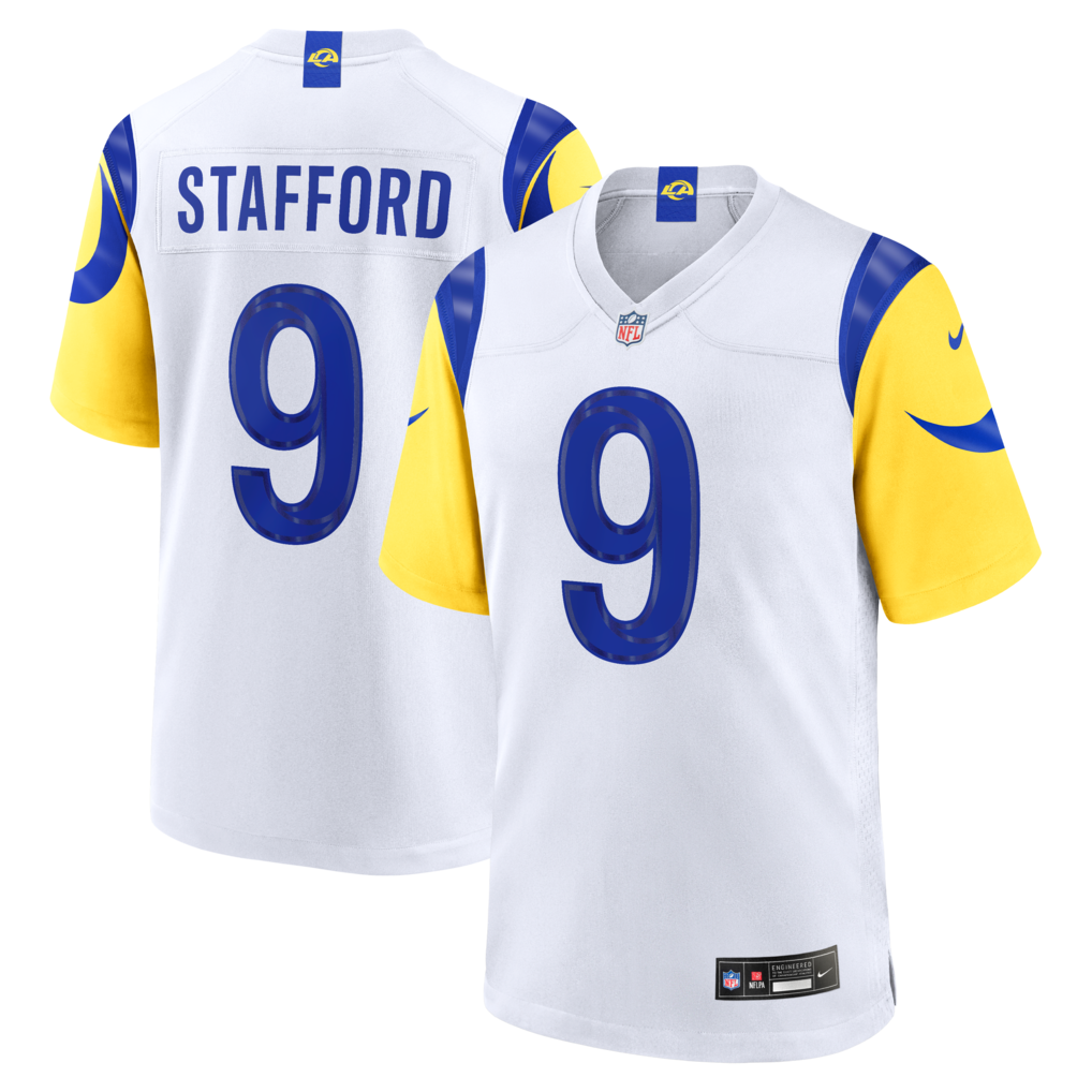 Men's Los Angeles Rams Matthew Stafford Nike White White Game Player Jersey - Jersey
