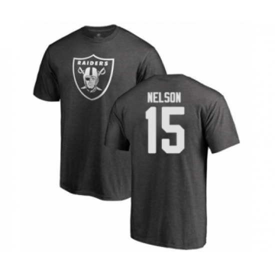 Football Oakland Raiders #15 J. Nelson Ash One Color T-Shirt - Jersey